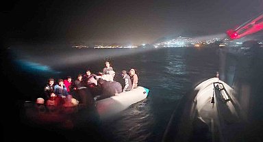 Bodrum'daki 5 ayrı operasyonda 87 düzensiz göçmen kurtarıldı