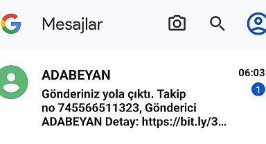 Bu sabah 'Adabeyan kargo gönderiniz yola çıktı' mesajıyla uyananlar dikkat