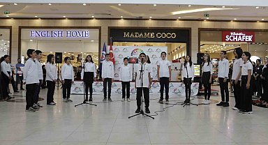 Ceylan Karavil Park'ta 10 Kasım Atatürk'ü anma etkinliği