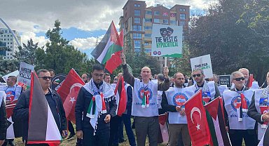 Din görevlilerinden ABD Büyükelçiliği önünde eylem