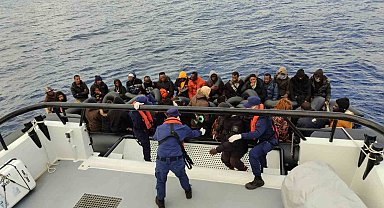 Fethiye'de 45 düzensiz göçmen kurtarıldı