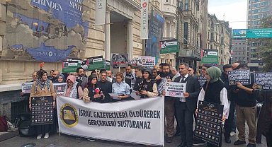 Gazetecilerden İsrail'e tepki