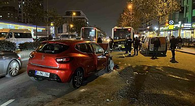 İETT otobüsüne çarpan otomobilin sürücüsü hayatını kaybetti