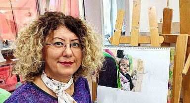 İsrail'e tepkisini resimleriyle gösterdi
