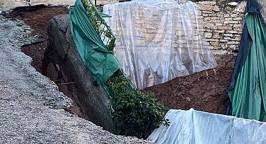 İstinat duvarı çökmüştü, hasarın boyutu ortaya çıktı