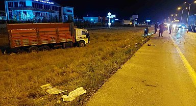 Konya'da kamyon tıra çarptı: 1 yaralı