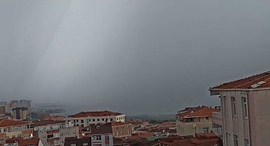 Küçükçekmece gölünde hortum paniği
