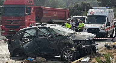 Milas-Bodrum Yolu'ndaki feci kazanın kamera görüntüleri ortaya çıktı