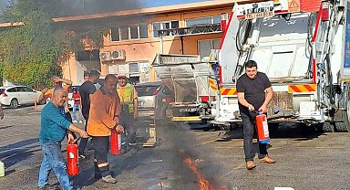 Muratpaşa'da yangın tatbikatı