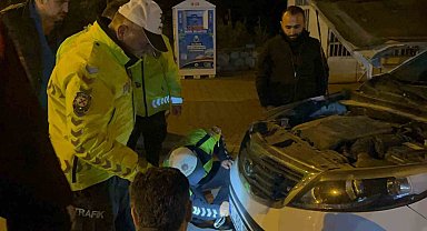 Polisin dikkati kediyi ölümden kurtardı