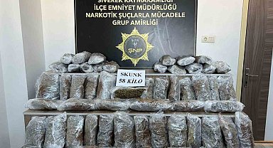 Şanlıurfa'da 58 kilo uyuşturucu yakalandı