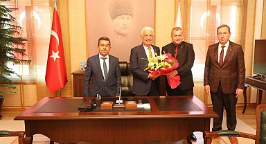 Şoförler Odası Başkanlarından Başkan Gürün'e teşekkür ziyareti