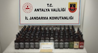 Yolcu otobüsünde 93 litrelik kaçaksahte alkollü içki ele geçirildi