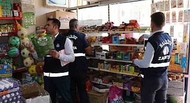 Zabıtadan okul çevresindeki marketlere sıkı denetim