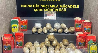 Çay kutusunda uyuşturucu sevkiyatı