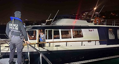 İstanbul'da 'huzur uygulaması': Boğaz'daki tekneler denetlendi