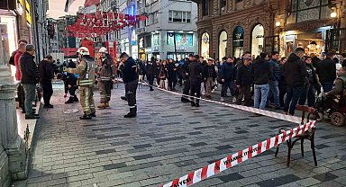 İstiklal Caddesi'nin bir bölümü doğalgaz kaçağı nedeniyle kapatıldı