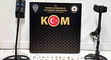 İzmir'de tarihi eser kaçakçılarına operasyon: 2 gözaltı