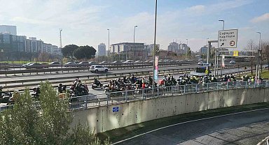 Kuryelerden meslektaşı Yunus Emre Göçer için "adalet" sürüşü