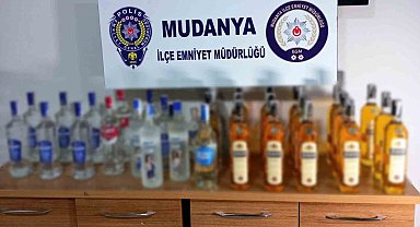 Mudanya Emniyeti'nden sahte ve kaçak alkol operasyonu
