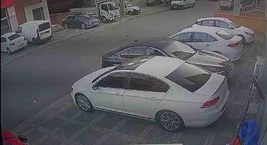 Ümraniye'de otomobilden hayalet gösterge ve konsol takımı hırsızlığı kamerada