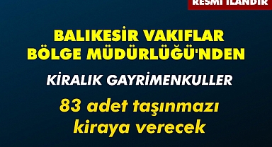 BALIKESİR VAKIFLAR BÖLGE MÜDÜRLÜĞÜ'NDEN