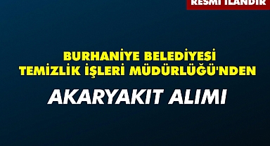 BURHANİYE BELEDİYESİ TEMİZLİK İŞLERİ MÜDÜRLÜĞÜ'NDEN