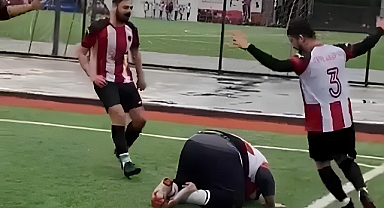 Attığı golden sonra çıldırdı