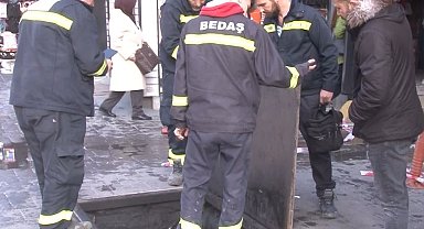 Bakırköy Yeraltı Çarşısı'nda yangın: 2 kişi dumandan etkilendi