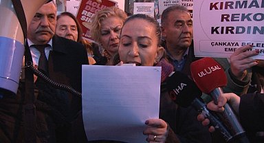 Çankaya Belediyesi işçilerinden Başkan Taşdelen'e tepki yağdı