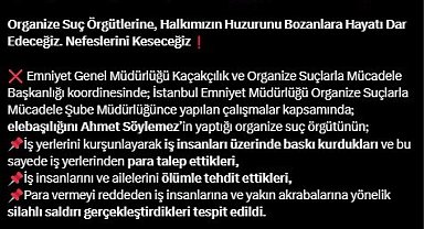 Elebaşılığını Ahmet Söylemez'in yaptığı organize suç örgütü çökertildi