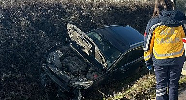 İki otomobilin karıştığı kazada 1 kişi yaralandı