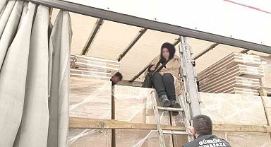 İpsala Gümrük Kapısı'nda 8 düzensiz göçmen yakalandı