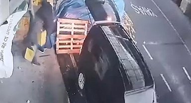 İstanbul'da toptancıdan yağ çalan hırsızlar kamerada