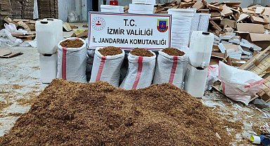 İzmir'de kaçak sigara fabrikasına baskın: 52 milyonluk ürün ele geçirildi