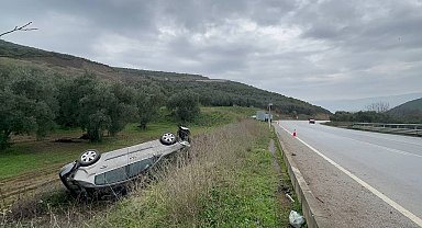 Kaza anı kamerada, tarlaya böyle uçtu