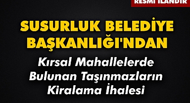 SUSURLUK BELEDİYE BAŞKANLIĞI'NDAN