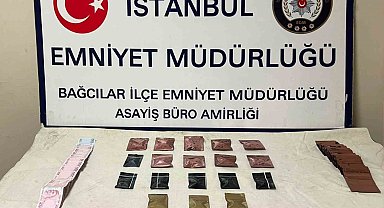 Bağcılar'da tekstil atölyesine uyuşturucu baskını: 2 gözaltı