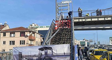 Beşyol metrobüs durağı üst geçit çalışmaları nedeniyle 45 gün hizmet veremeyecek
