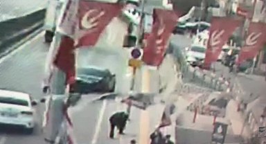 Çekmeköy'de 4 kişinin yaralandığı kazada yeni görüntü orta çıktı