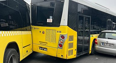 Eyüpsultan'da 2 İETT Otobüsü kazaya karıştı