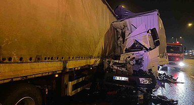Kuzey Marmara Otoyolu'nda feci kaza: 1 ölü, 1 yaralı