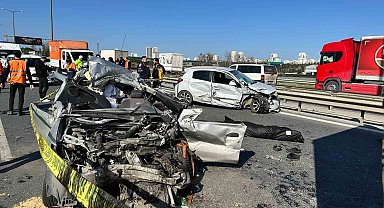 TEM Otoyolu'nda zincirleme trafik kazası: 1 ölü
