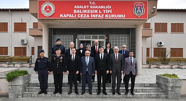 Vali Ustaoğlu, Balıkesir Ceza İnfaz Kurumu'nu Ziyaret Etti