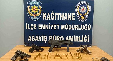 Yağma suçundan aranan firari Uzi ile yakalandı