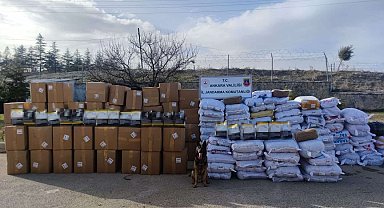 Ankara'da 20 milyon lira değerinde kaçak tütün ele geçirildi