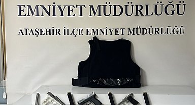 Ataşehir'de kaçak silah imalathanesinde top mermisi bulundu