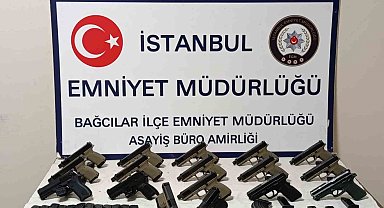 İstanbul'da yasa dışı silah ticareti operasyonu: 17 silah ele geçirildi