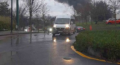 İTÜ Maslak kampüsü içerisinde yangın