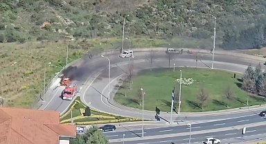 Maltepe'de otomobil alev topuna döndü